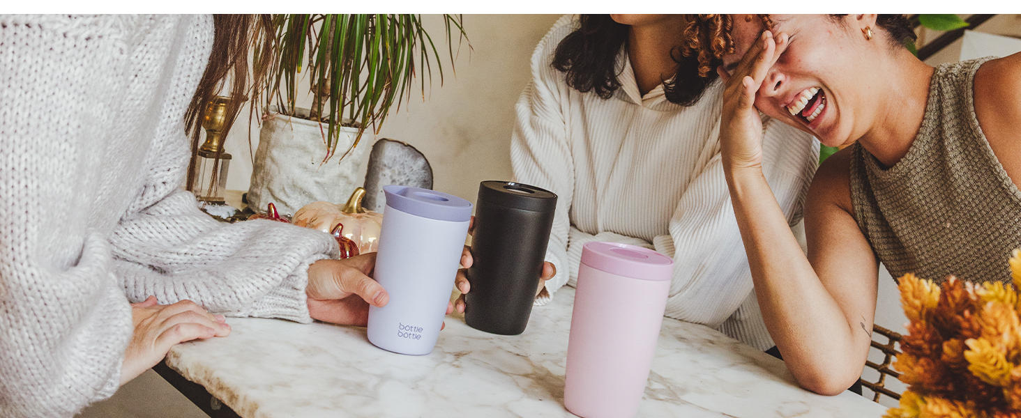 Термокружка BOTTLE Thermobecher 350 мл, для кави та чаю, витікання, Quick-Press, Isolierbecher Travel Mug Classic Grande (Зелена)