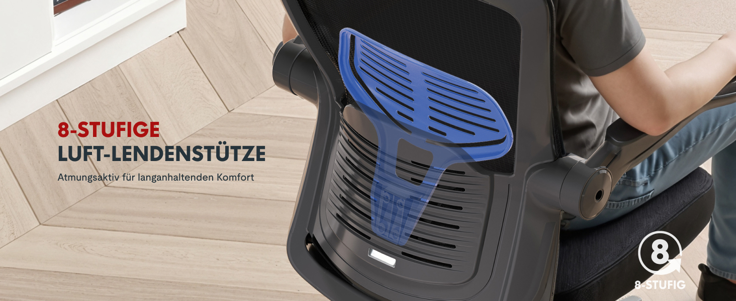 Офісний стіл FLEXISPOT Pro (Чорний Mesh): ергономічний крісло з регульованою підголівником, підлокітниками та поперековою підтримкою, функція гойдання 120° для дому, офісу та робочого кабінету