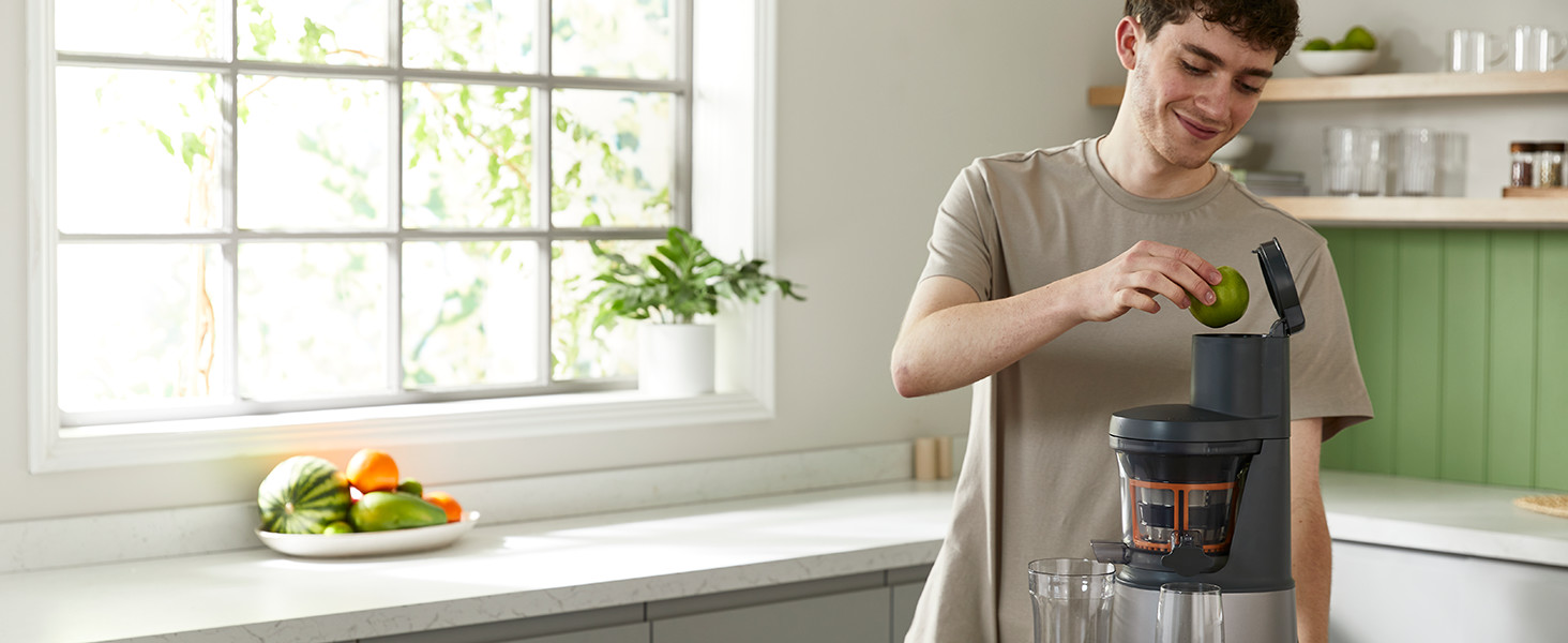 Kenwood PureJuice Pro JMP85.00SI: повільний соковитискач для свіжих соків, сріблястий