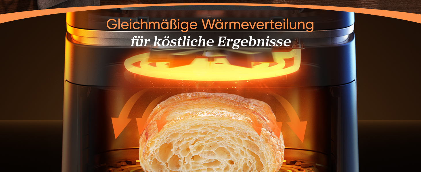 Фритюрниця без олії COSORI Turbo Tower Pro з керамічним покриттям, 2 камери, 10.8 л, DualBlaze, автоматичне регулювання повітряного потоку