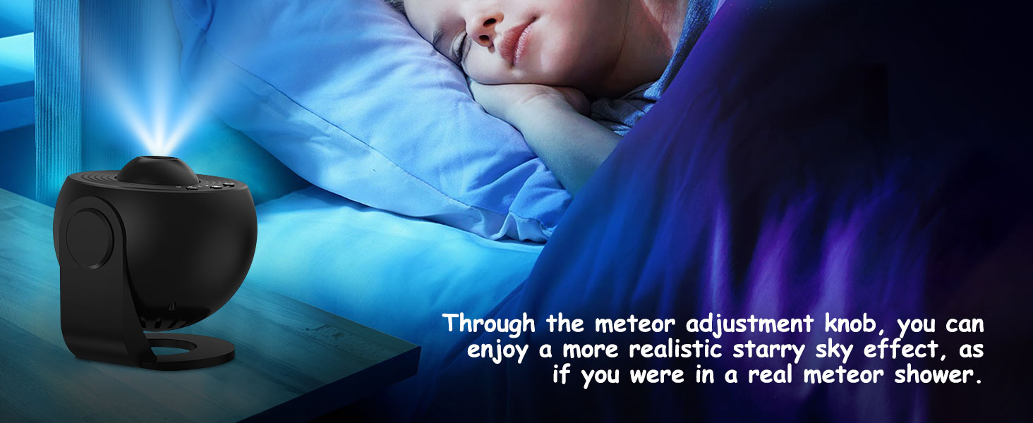 Проектор зоряного неба Planetarium Sternenprojektor: 13 в 1 LED Галактичний проєктор з 12 слайдами для дітей, нічник для спальні, вітальні, вечірки (Чорний)