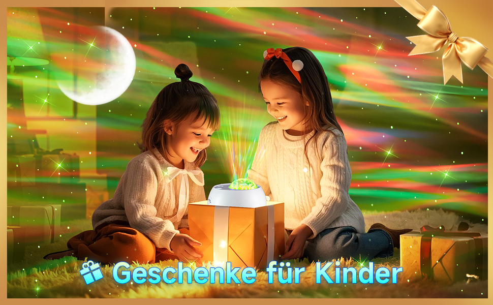 Проектор зоряного неба COOLNIGHT: лампа-нічник Aurora Galaxy з 180 режимами світла, білим шумом та Bluetooth, для дітей та дорослих, білий