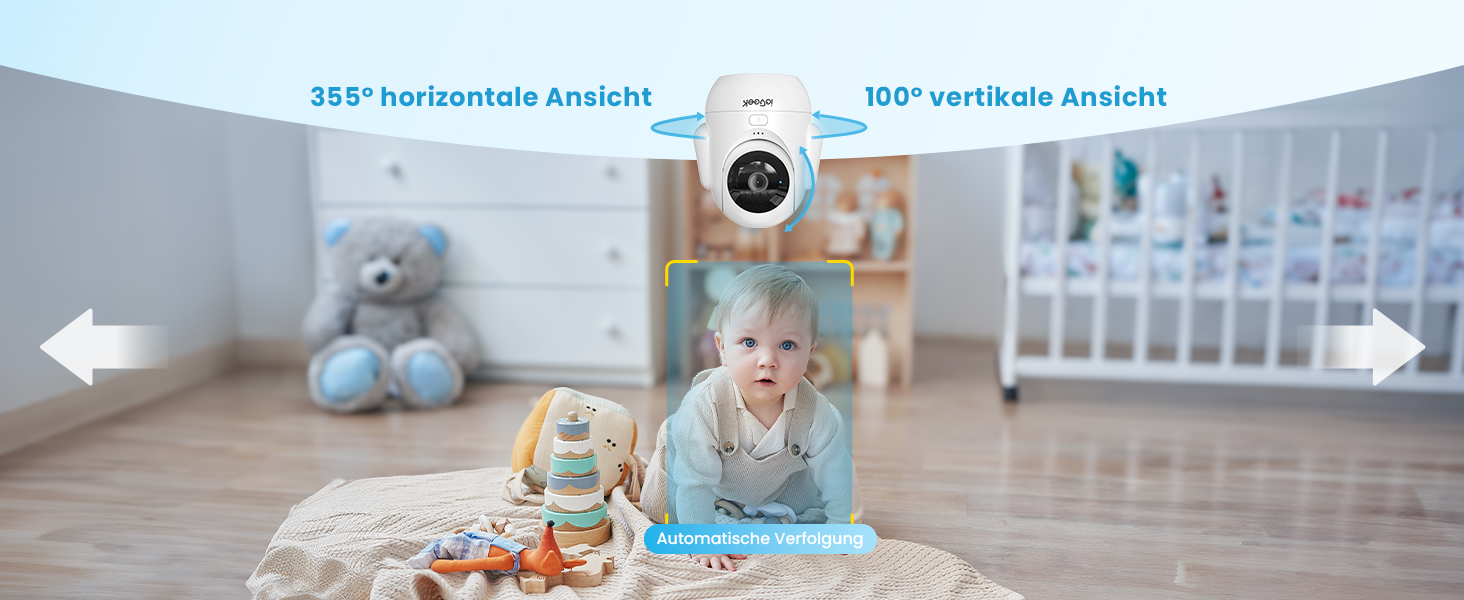 Відеоняня ieGeek з камерою 2.5K/4MP, 5.5