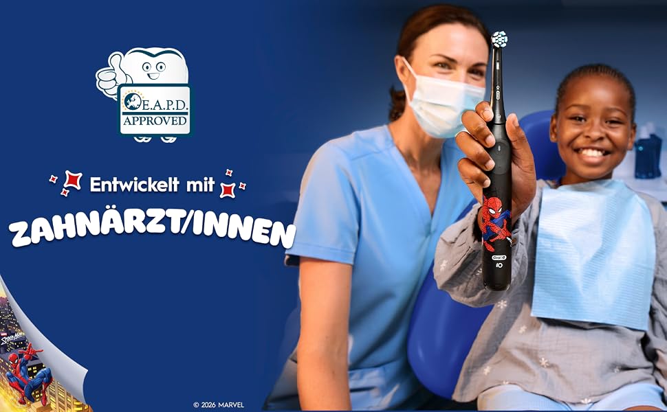 Смінні насадки для електричної зубної щітки Oral-B iO Ultimative Reinigung для дітей (Spiderman), білі, 4 шт.