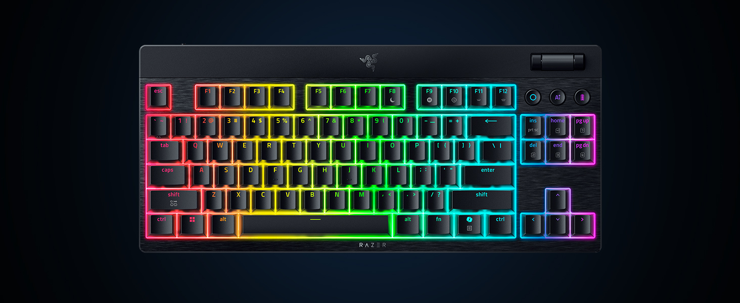 Механічна ігрова клавіатура Razer BlackWidow V4 TKL з Green Switch (QWERTZ DE, RGB Chroma, 6 макро-клавіші)