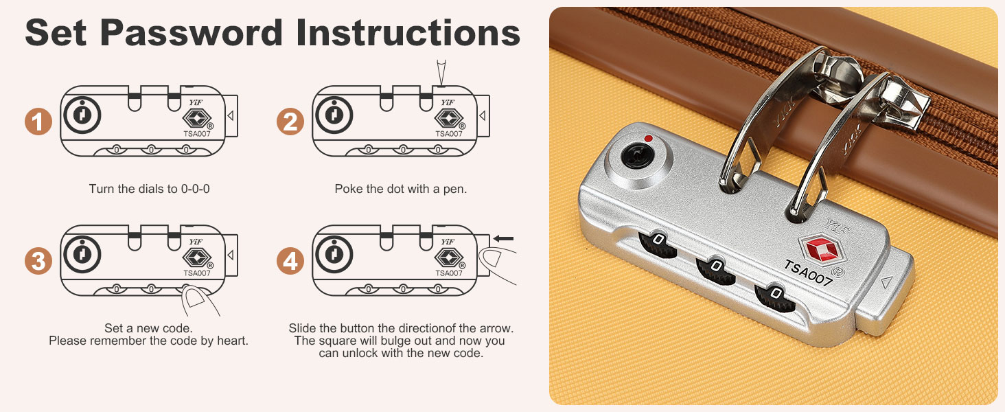 Валіза на колесах KONO з ABS-пластику, 75 x 48 x 29 см, з TSA-замком, білий колір, з косметичкою, ручна поклажа