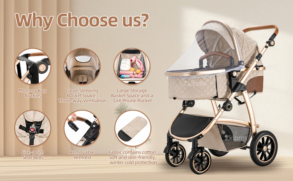Дитяча коляска 3 в 1 Kinderwagen SK20-Schwarz: система подорожей, автокрісло, прогулянкова коляска, комбінована, з дощем, москітна сітка, алюмінієвий каркас, для дітей 0-4 роки