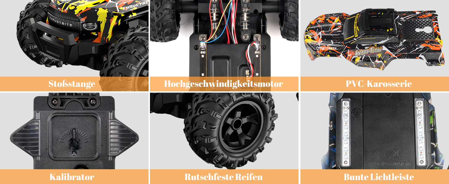 RC Автомобіль 1:18 Gelb - Швидкісний позашляховик 2.4GHz з LED, 25 км/год, 2 акумулятори для хлопчиків від 3 років