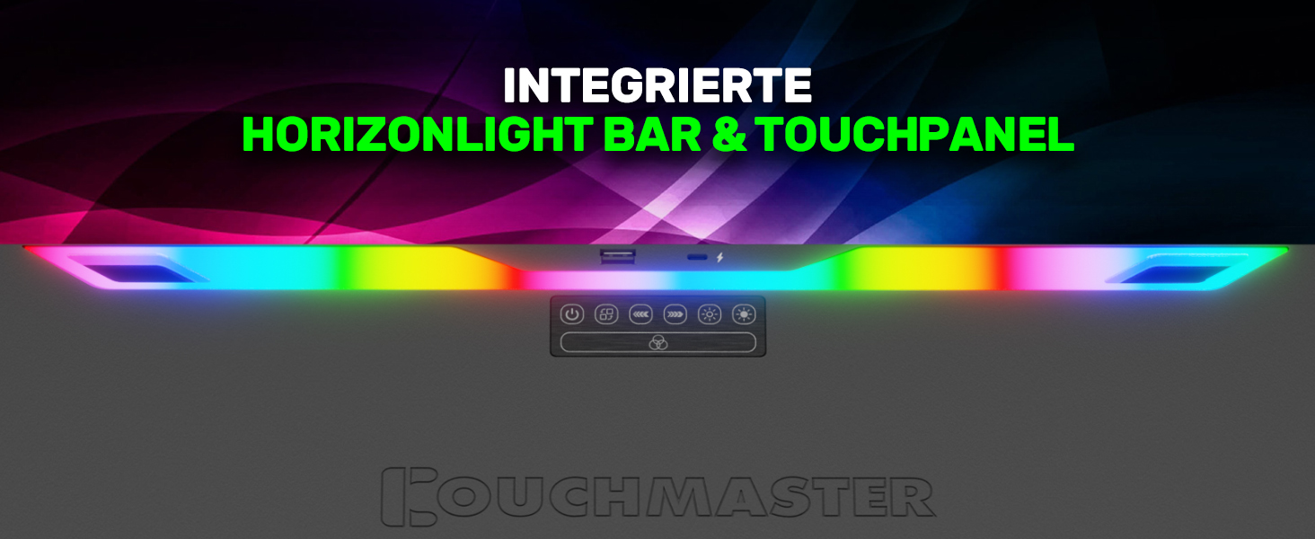 Couchmaster CYCON³: Ергономічний стіл для ноутбука для дивану, софи та ліжка з USB хабом (Чорний)