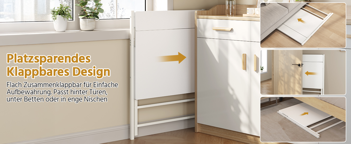 Зламуваний стіл Yaheetech 80 см, комп'ютерний стіл з полицею, двоступеневий робочий стіл з підставкою для монітора, стіл для ноутбука для домашнього офісу/маленьких кімнат/вітальні, білий, 80 см x 50 см, білий, 106.5x60.5x90 см