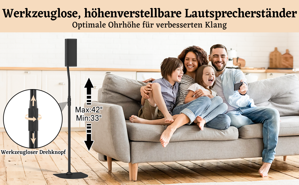 Стійка для акустичних систем Bose з кріпленням Slideconnect, сумісна з Bose Surround 700, OmniJewel, Lifestyle 650, CineMate GS II