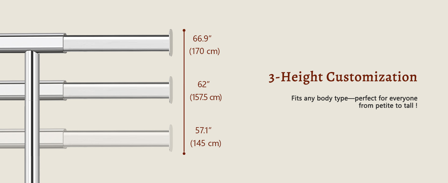 Металевий вішак для одягу на коліщатках FAVOOOSTY, 200 кг, мобільний, швидка установка, 1 стійка