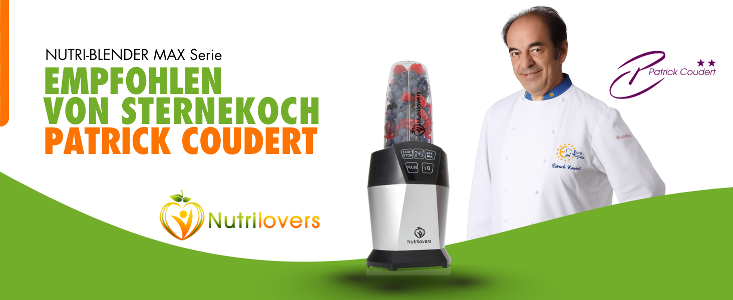 Блендер для смузі NutriBlender Smoothie-Maker 1000 Вт з авто-функцією Auto-IQ, 2 стакани, ніж, кришки, без BPA + Книга рецептів