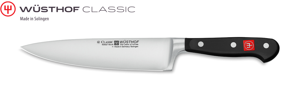 Кухонний ніж Wüsthof Classic 4582/20, 20 см, кована сталь, нержавіючий, професійний