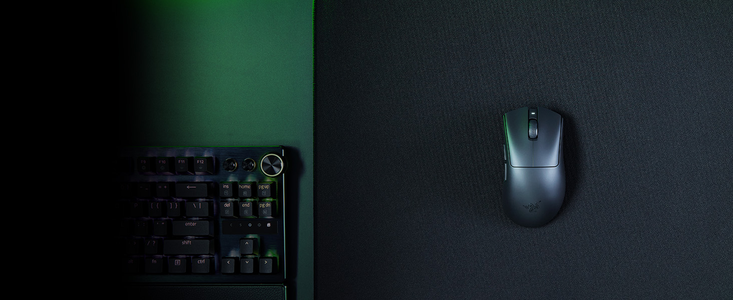 Ігрова миша Razer DeathAdder V3 HyperSpeed бездротова ергономічна, 26K DPI, вага 55г, чорна