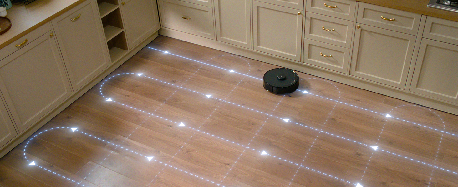 Робот-пилосос Tapo RV30 Max з функцією миття підлоги, 5300Pa, LiDAR+IMU, голосове керування Alexa, додаток