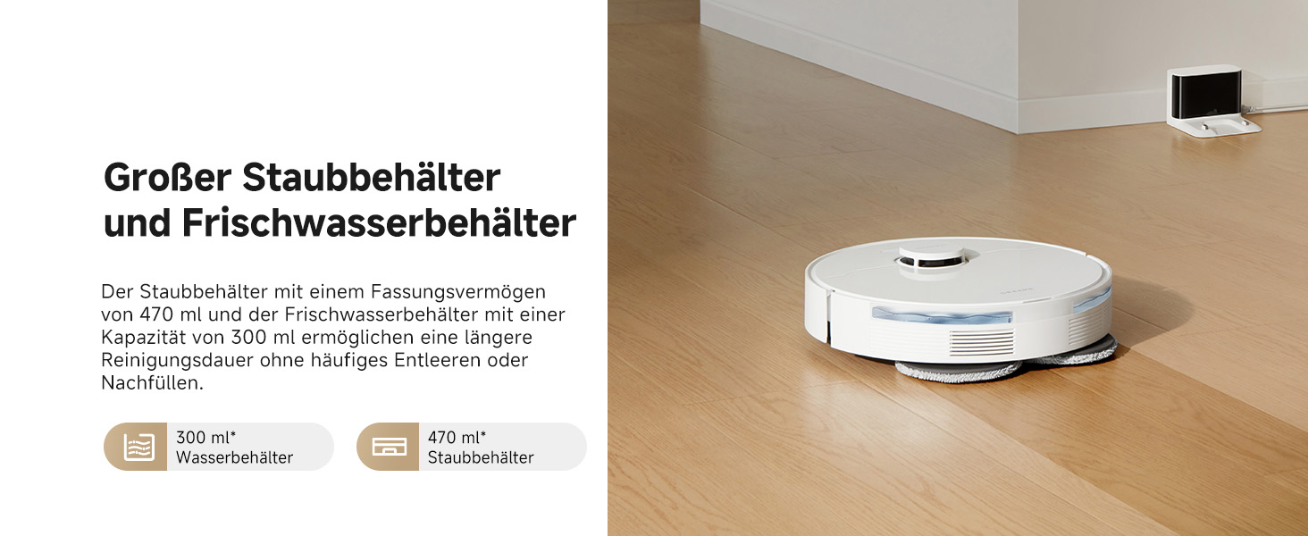 Робот-пилосос Dreame L10s Pro Gen3: потужність 13000 Pa, DuoBrush для шерсті тварин, унікальна система очищення кутів, автоматичне самоочищення, уникнення перешкод LDS-навігацією з лазером, суха та волога прибирання, для твердих підлог та килимів, акумулятор 5200 mAh