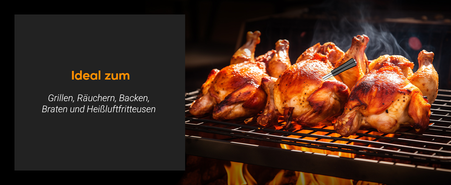 Бездротовий термометр для м'яса Inkbird INT-11P з Bluetooth, IP67, для гриля, BBQ, духовки, коптильні