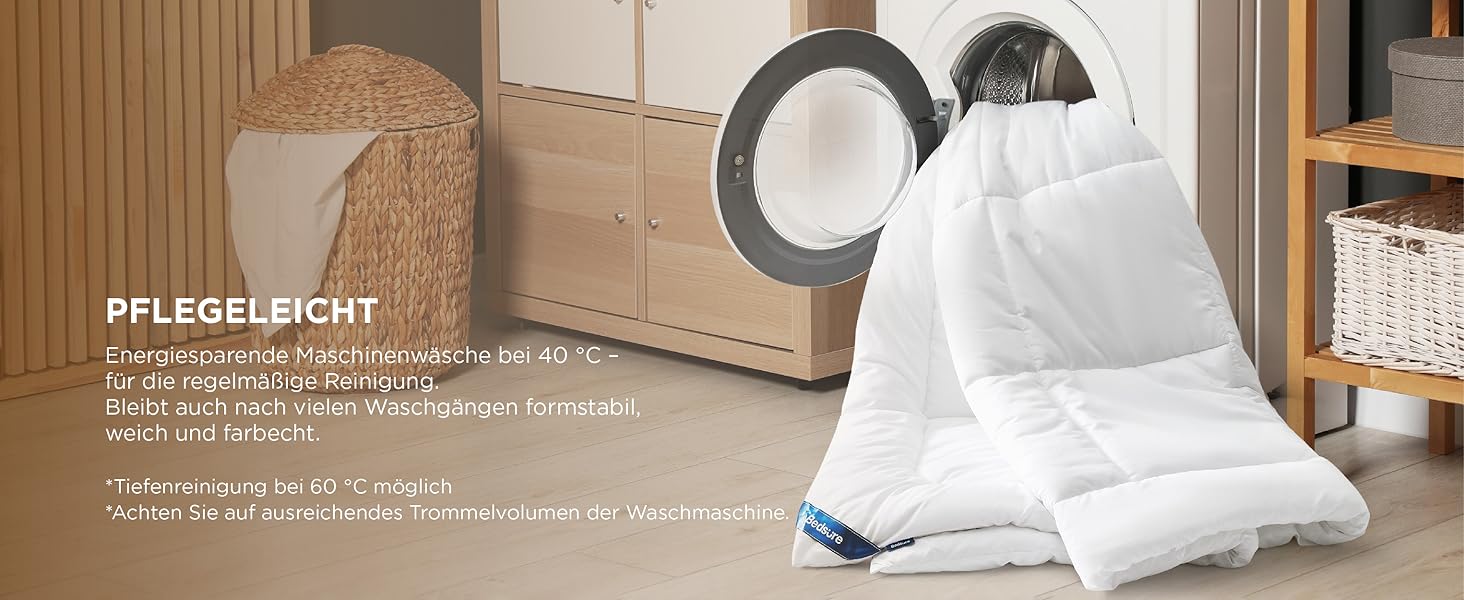 Всесезонна ковдра BEDSURE 240x220 см, біла стібана ковдра Oeko-TEX, середній рівень наповнення