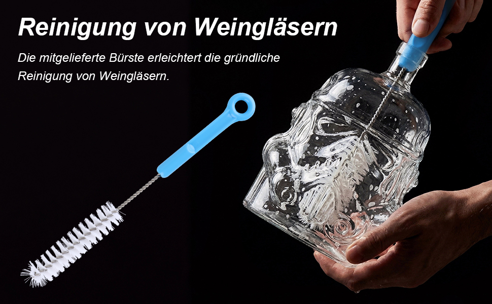Набір для віскі: декантик, келихи та щітка для чищення. 750 мл