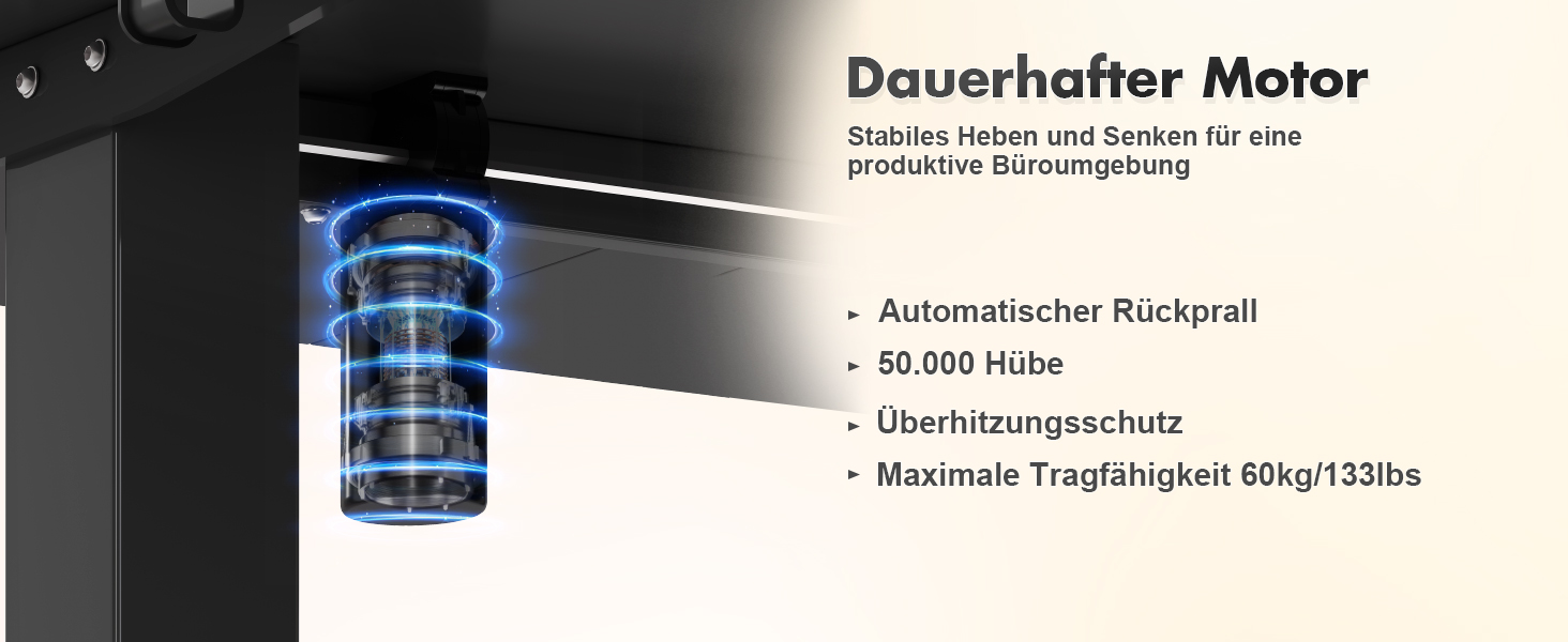 Регульований стіл Devoko, електричний, 120x60 см, чорний: стіл для стоячи та сидячи, з пам'яттю