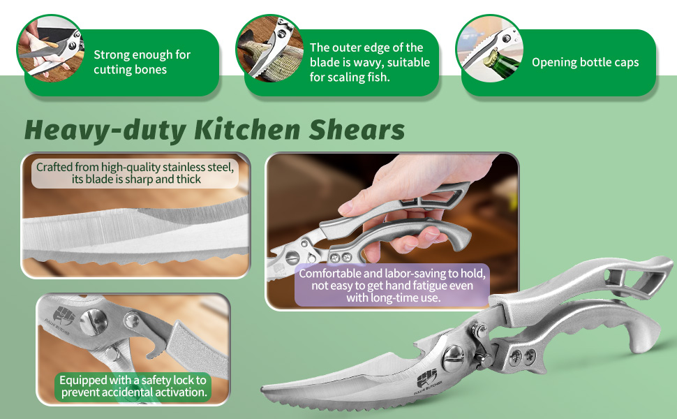 Набір кухонних ножів Fullhi 14 предметів з бруском та чохлом, набір кухонних ножів для приготування стейків, кольорова ручка (фіолетовий смоляний)