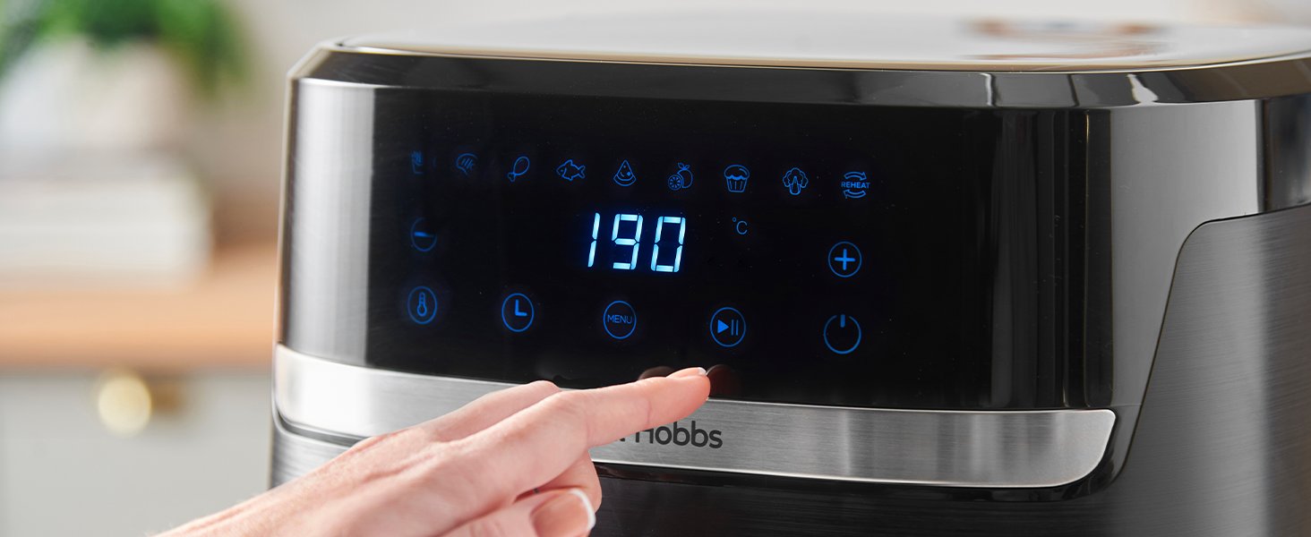 Фритюрниця Russell Hobbs SatisFry XXL 8.3л Rapid AirFryer з Rapid Air, 9 програм, сенсорний екран, гриль, піч, без олії, для піци 26см