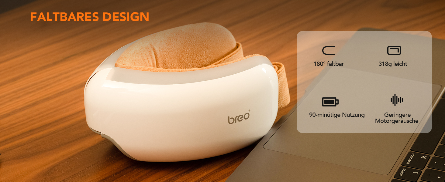 Масажер для очей Breo iSee4 з підігрівом та вібрацією. Знімає втому очей, покращує сон, усуває сухість. Преміум якість.