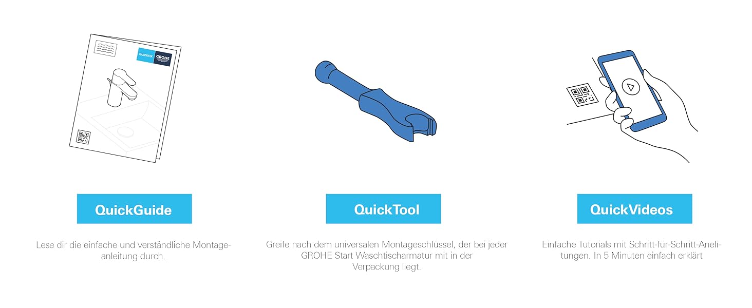 Змішувач для ванни Grohe Start, накладний, хром, з інструментом (24206002)