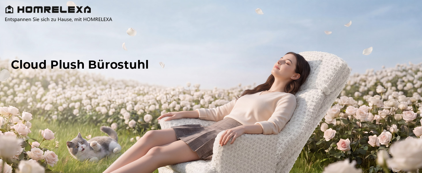 Офісний крісло HOMRELEXA для геймерів з підставкою для ніг, рожеве (біле) - ергономічне, з відкидною спинкою 135° та відкидними підлокітниками, оббите м'яким плюшевим велюром