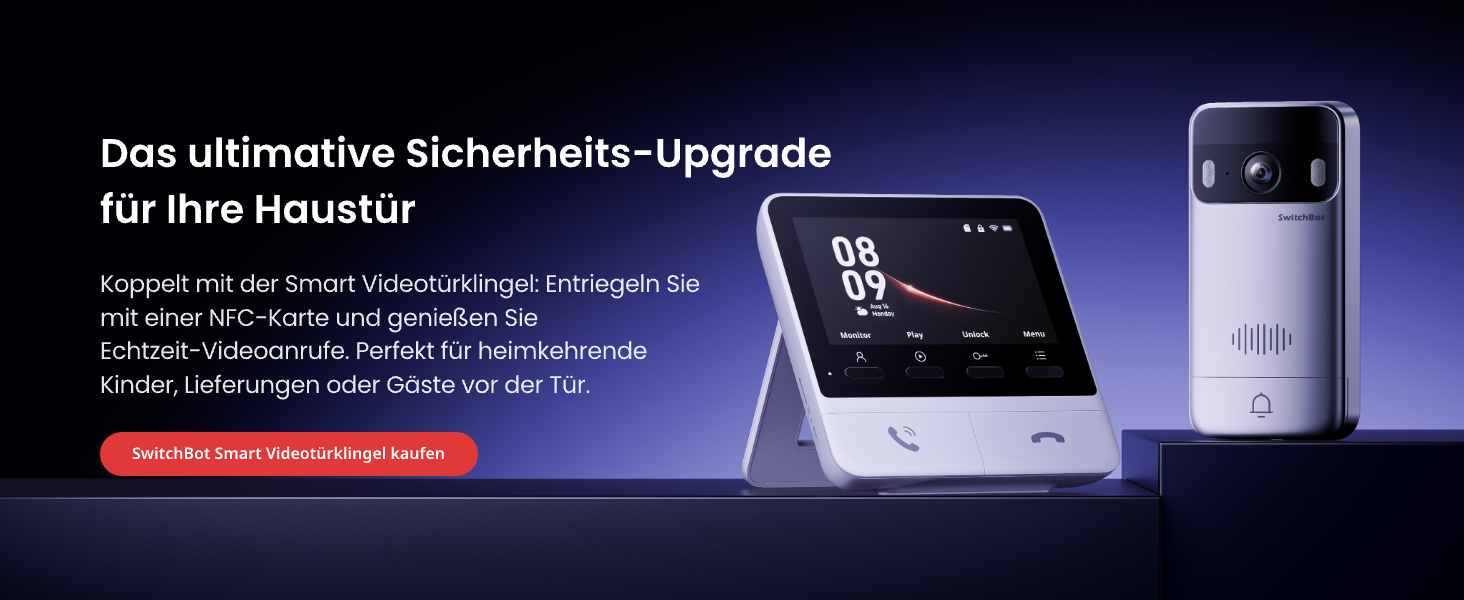 SwitchBot Smart Lock Pro: Розумний замок з акумулятором, Matter, WiFi, підтримка Apple Home, Alexa, Google Home, IFTTT, чорний