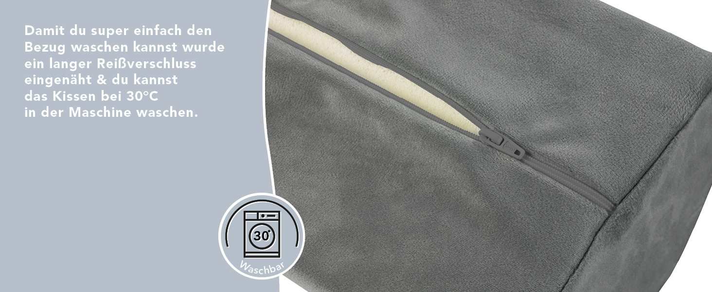 XDREAM Подушка для колін для тих, хто спить на боці | Ортопедична подушка для ніг з Memory Foam для полегшення болю в колінах та спині | Підтримка шиї, попереку | Знімний чохол, Memory Foam