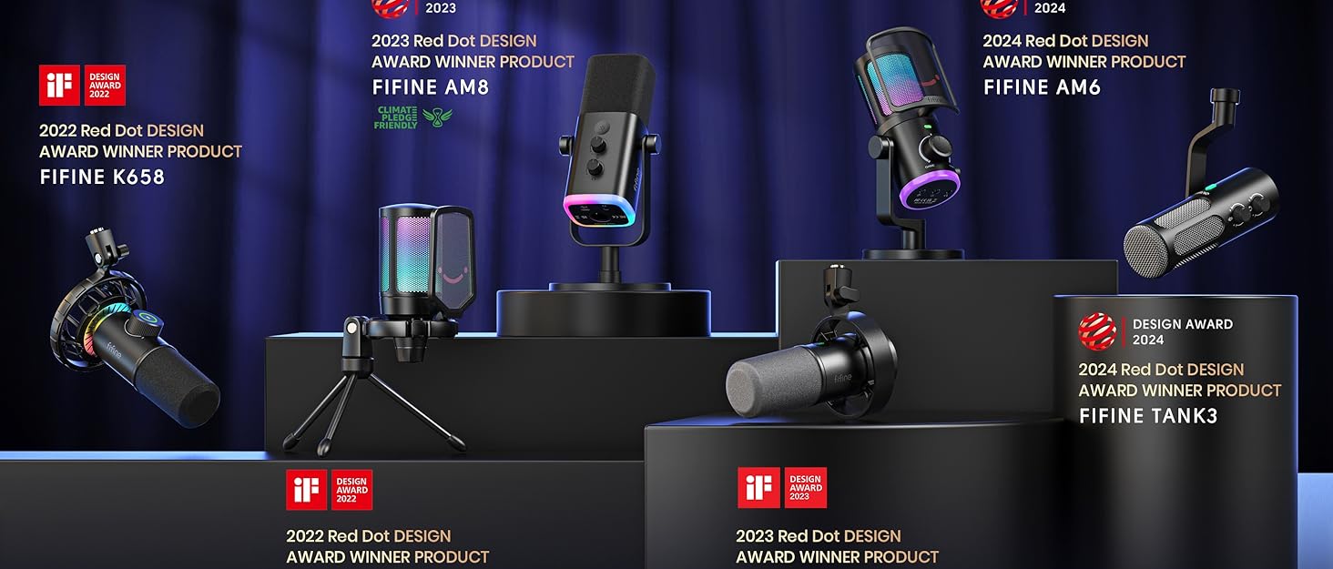 FIFINE K688 - Студійний мікрофон XLR/USB для запису, подкастів, вокалу та стрімінгу. Чорний мікрофон з навушником 3.5 мм, кнопкою мовлення та металевим корпусом