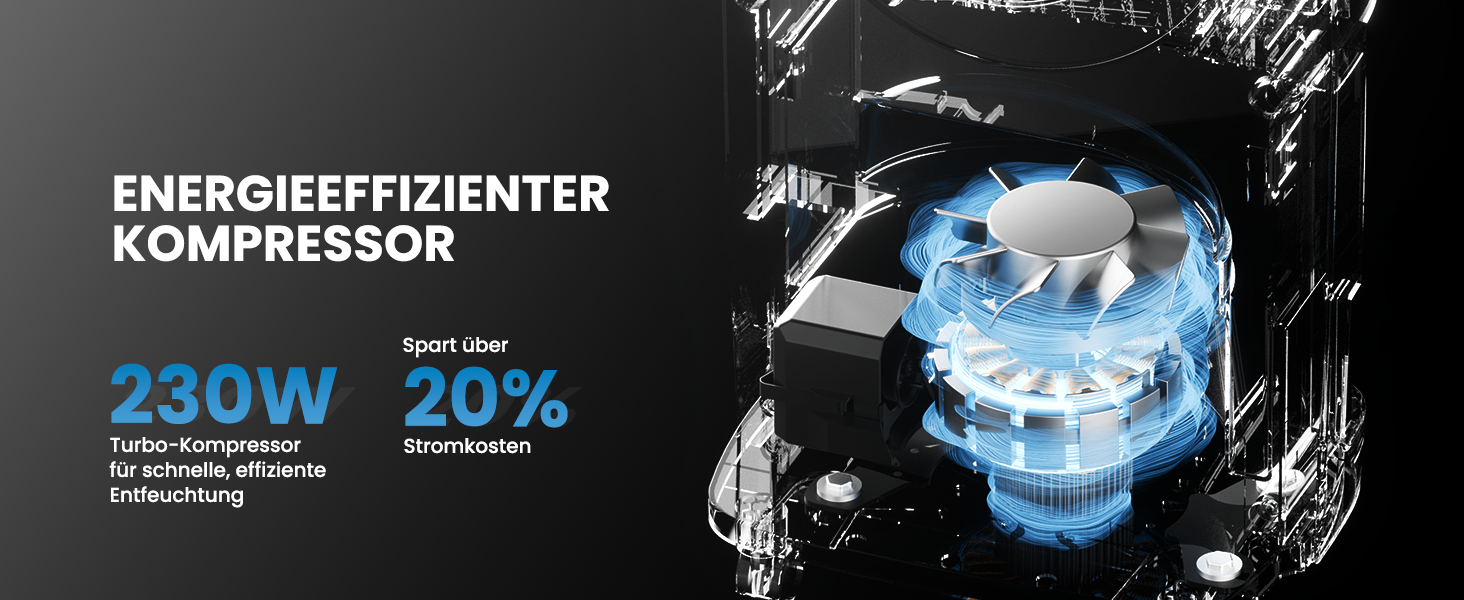 Електричний осушувач повітря 15L, 30㎡, для підвалу, з тачем, 2.5L бак, дренажний шланг, 46dB, таймер 24h, гарантія 3 роки