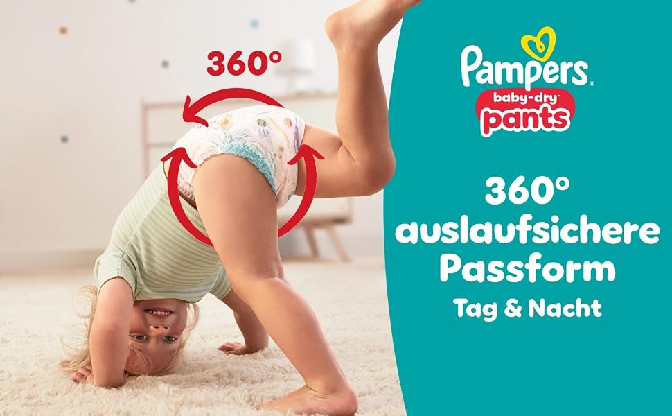 Підгузки-трусики Pampers Baby-Dry розмір 6 (13-19 кг), 138 шт, захист від протікань 360°