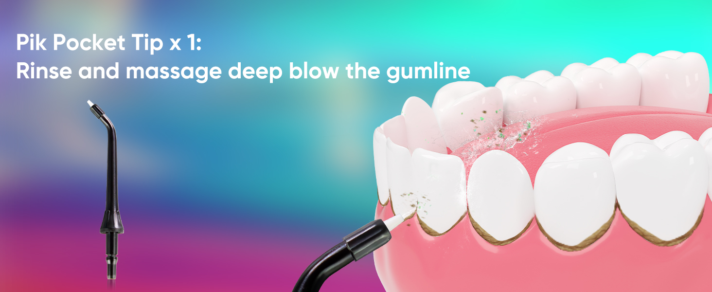 MySmile LP221: Бездротовий ірigator для зубів з UVC стерилізацією, 335 мл, OLED-дисплей, 4 режими, 8 насадок, для дому та подорожей, чорний