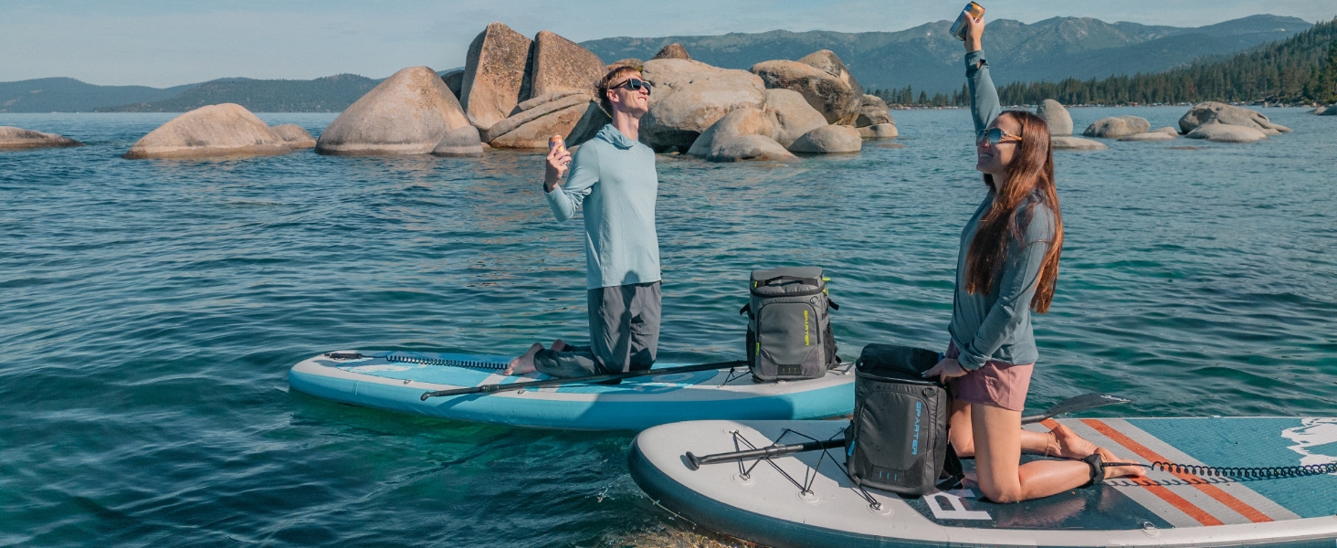 SPARTER Рюкзак-холодильник на 33/49 доз, ізольований терморюкзак, вологостійкий, легкий, для пляжу, подорожей, кемпінгу, обід (Оранжевий)