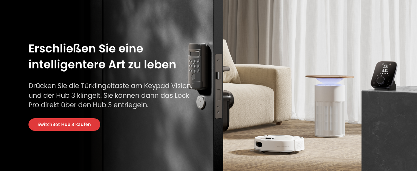 SwitchBot Smart Lock Pro: Розумний замок з акумулятором, Matter, WiFi, підтримка Apple Home, Alexa, Google Home, IFTTT, чорний