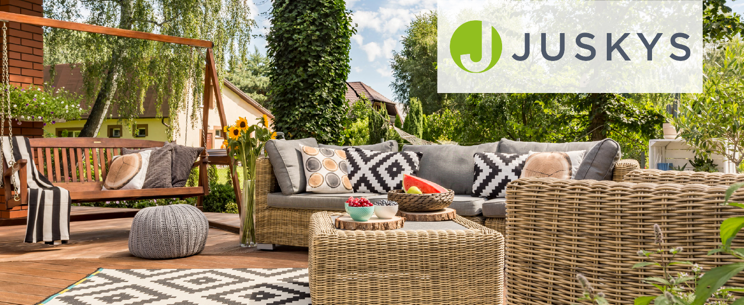 Ящик для зберігання вуличний Juskys Metall Limani 380л, водонепроникний, з замком, антрацит - для саду, подушок, меблів