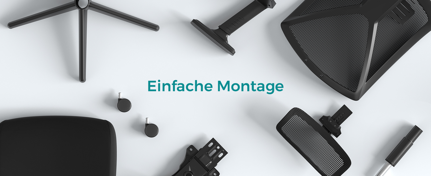 Офісний стілець SONGMICS з підставкою для ніг, ергономічний, з підтримкою попереку, регульованою головою та підлокітниками, регулюванням висоти та функцією гойдання, до 150 кг, чорний OBN61BKV1