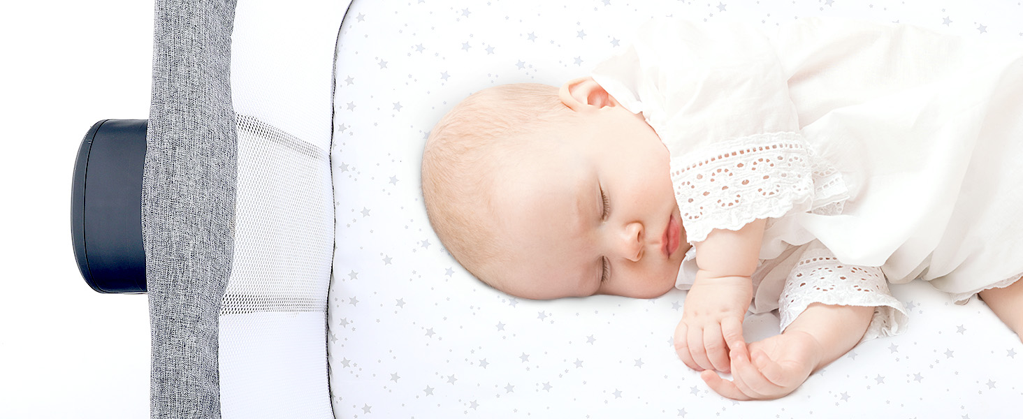 Дитяче ліжко-приліжкове 3 в 1 з м'яким матрацом, безпечне та універсальне, 7 положень по висоті, відкидна боковина з колесами для дому та подорожей