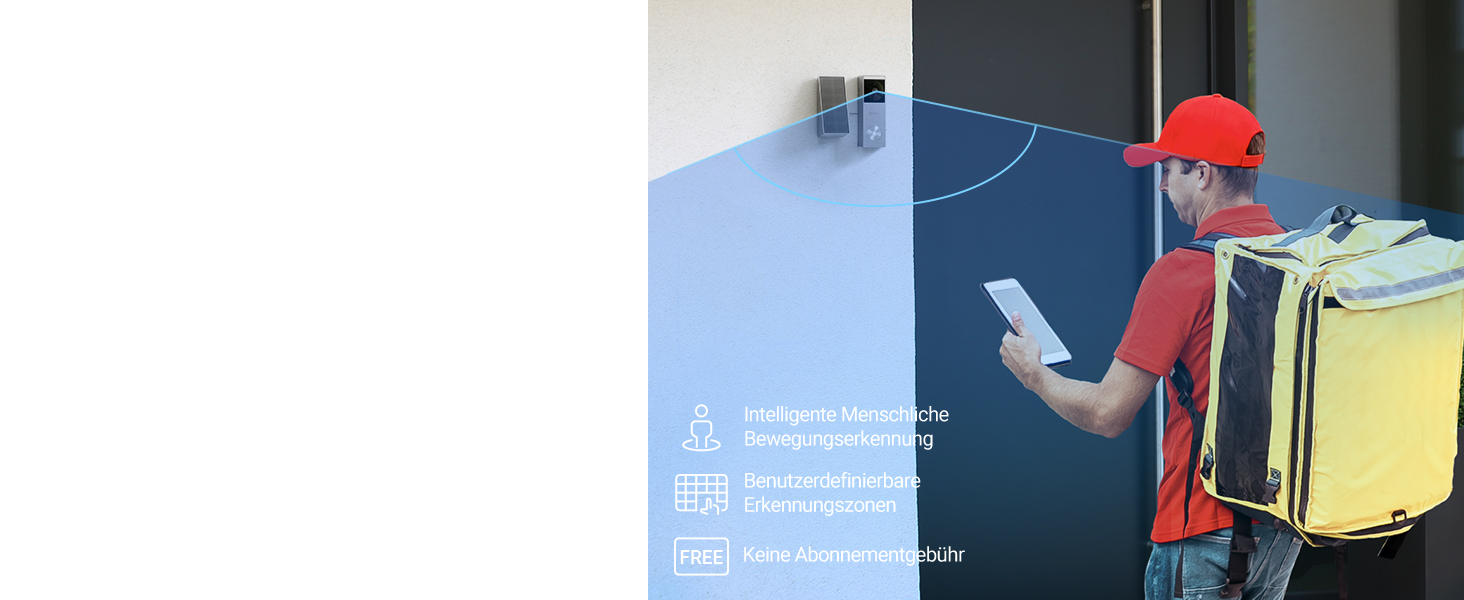 Відеодзвінок EZVIZ CP3 Pro з акумулятором та дзвінком CH1, бездротовий, з камерою, розпізнавання осіб, 2K, кольорова нічна зйомка, двостороння зв'язок, 8GB eMMC, комплект