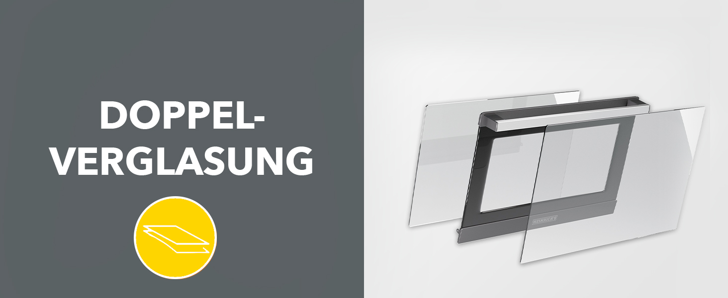 Багатофункціональна міні-піч Heinrich's 48L з конвекцією, таймером, підсвічуванням, 100-230°C, сенсорне керування, з аксесуарами, чорна, 2000W