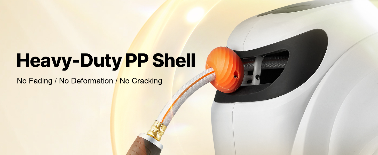 Збірний барабан для шланга VEVOR 12 мм x 40 м з кріпленням на стіну, автоматичний зворотний відбій, поворотна кріплення 180° та насадка з 9 шаблонами