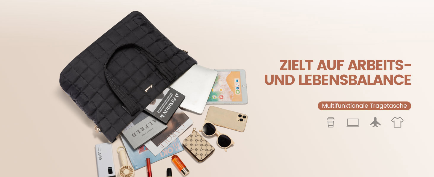 Сумка для ноутбука LOVEVOOK 15.6 дюймів для жінок: робоча, шкільна, для офісу, чорна