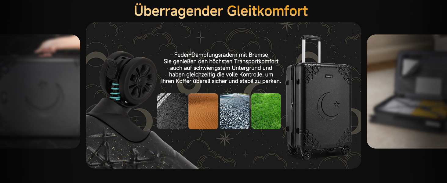 Набір валіз Sea Choice 3 шт. з жорстким корпусом, розширюваний, легкий, з TSA замком, бежевий