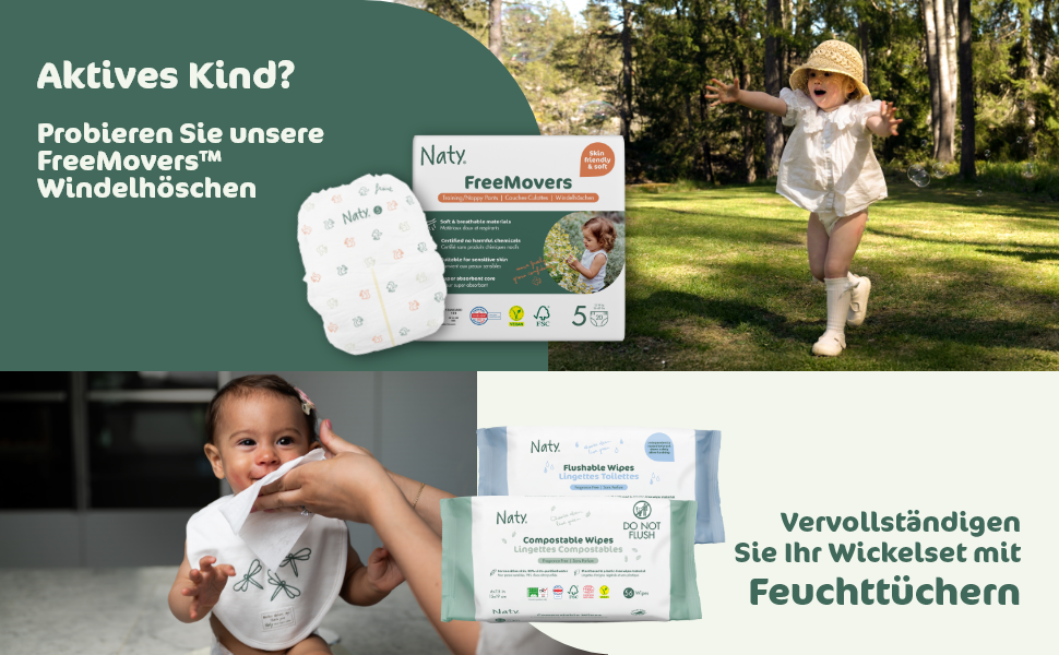 Екологічні підгузки для немовлят Naty BioEmbrace, розмір 4 (7–18 кг), 88 шт