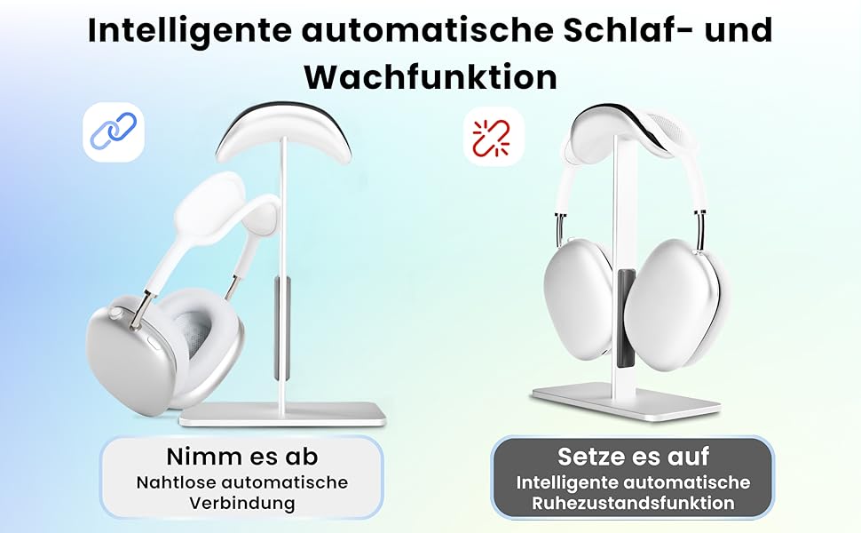 Підставка для навушників AirPods Max, алюміній, з режимом сну, для столу, антиковзаюча, захист від подряпин, сумісна з AirPods Max