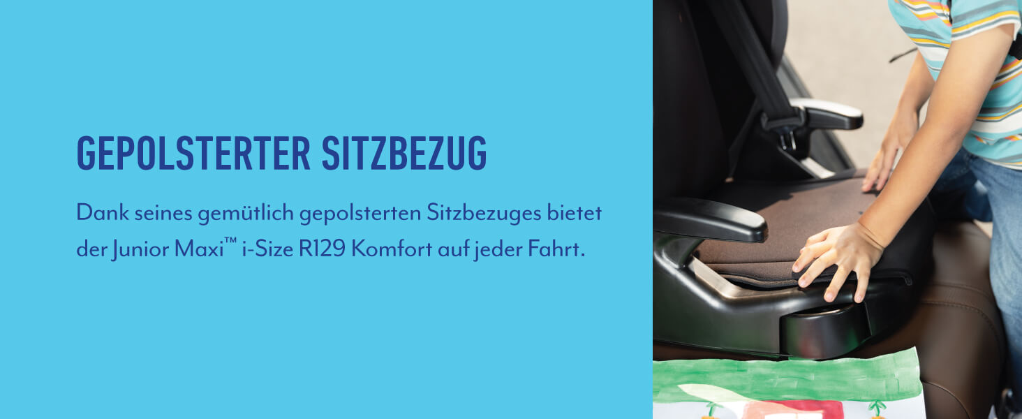 Автокрісло Graco Junior Maxi i-Size R129 для дітей 100-150 см, 3,5-12 років, блакитне