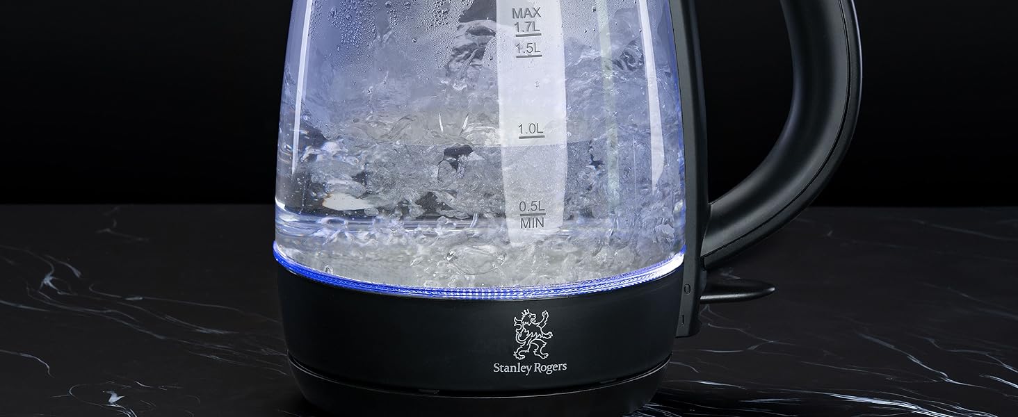 Блендер Stanley Rogers 500W з скляною колбою 1л, 4-лопатева система + насадка для змішування, 2 швидкості